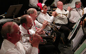 Image of trumpet section of New Horizons Band